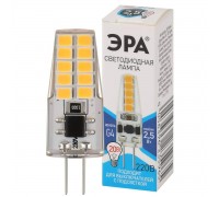 Лампа светодиодная ЭРА G4 2,5W 4000K прозрачная LED-JC-2,5W-220V-SLC-840-G4 Б0049092