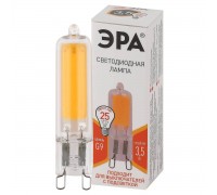 Лампа светодиодная ЭРА G9 3,5W 2700K прозрачная LED JCD-3,5W-GL-827-G9 Б0049083