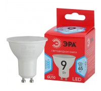 Лампа светодиодная ЭРА GU10 9W 4000K матовая LED MR16-9W-840-GU10 R Б0050692