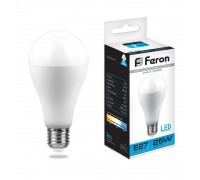 Лампа светодиодная Feron E27 25W 6400K Шар Матовая LB-100 25792