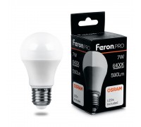 Лампа светодиодная Feron Pro E27 7W 6400K матовая LB-1007 38025