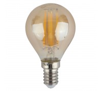 Лампа светодиодная филаментная ЭРА E14 9W 4000K золотая F-LED P45-9w-840-E14 gold Б0047028