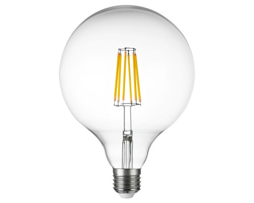 Лампа светодиодная филаментная Lightstar LED Filament E27 10W 4000K груша прозрачная 933204