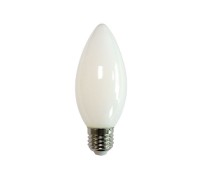 Лампа светодиодная филаментная Volpe E27 6W 3000K матовая LED-C35-6W/3000K/E27/FR/SLF UL-00008320