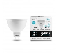 Лампа светодиодная Gauss GU5.3 9W 4100K матовая 13529