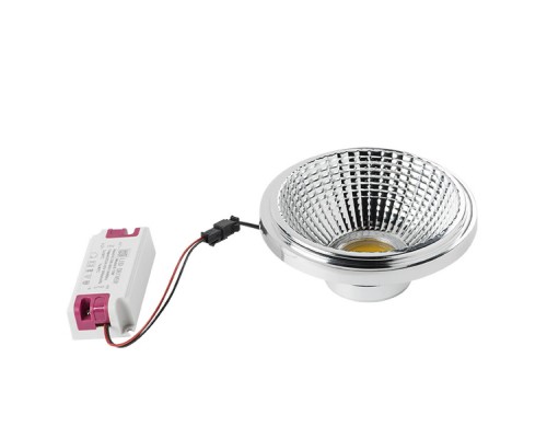 Лампа светодиодная Lightstar LED AR111 12W 3000K полусфера хром 932132