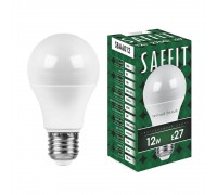 Лампа светодиодная Saffit E27 12W 2700K Шар Матовая SBA6012 55007