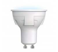 Лампа светодиодная Uniel GU10 6W 4000K матовая LED-JCDR 6W/NW/GU10/FR PLP01WH UL-00002421