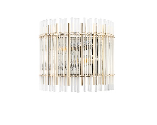 Настенный светильник Crystal Lux Aurelio AP2 Gold+Chrome/Transparent