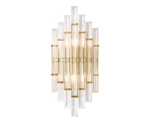 Настенный светильник Crystal Lux Saragosa AP2 Brass/Transparente