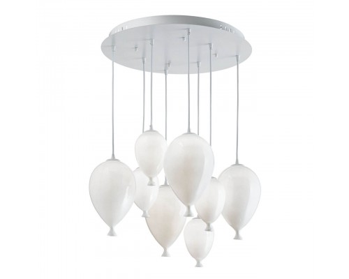 Подвесная люстра Ideal Lux Clown SP8 Bianco 100883