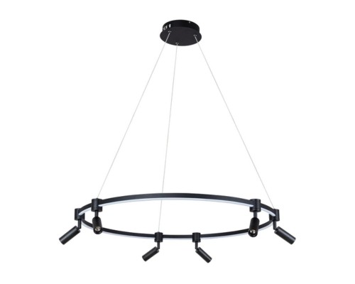 Подвесная светодиодная люстра Arte Lamp Ring A2186SP-1BK