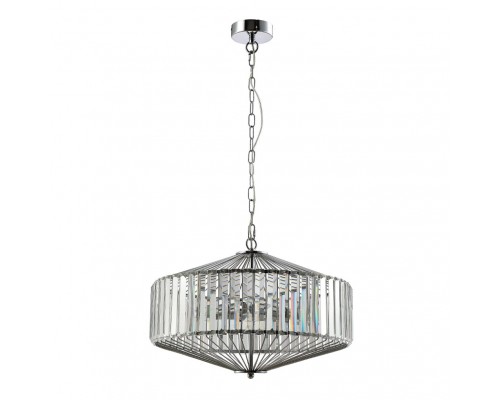 Подвесной светильник Crystal Lux Fiesta SP5 Chrome/Transparente