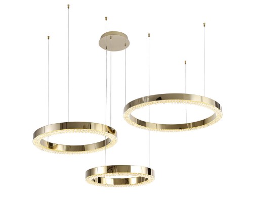 Подвесной светодиодный светильник Crystal Lux Saturn SP120W Led Gold