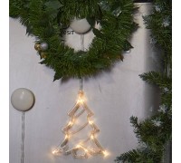 Подвесной светодиодный светильник «Ёлочка» Uniel ULD-H1620-010/STA/3AAA Warm White IP20 Xmas Tree UL-00007254