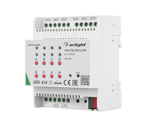 Релейный модуль Arlight KNX-708-SW10-DIN 025665