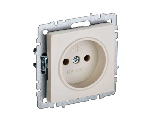 Розетка 2P IEK Brite бежевая BR-R10-10-K10