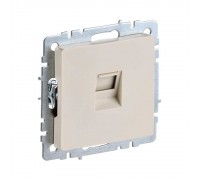 Розетка компьютерная RJ45 IEK Brite кат.5E бежевая BR-K10-1-K10