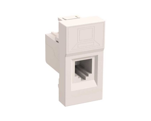 Розетка компьютерная RJ45 IEK Primer кат.5E UTP белая CKK-40D-RI1-K01