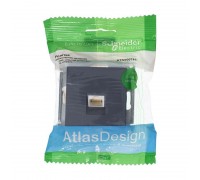 Розетка компьютерная RJ45 Schneider Electric AtlasDesign 5e кат UTP грифель ATN000783