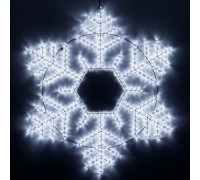 Светодиодная фигура Ardecoled Снежинка ARD-Snowflake-M10-1000x900-576Led White 034258