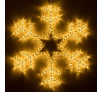 Светодиодная фигура Ardecoled Снежинка ARD-Snowflake-M4-750x750-324Led Warm 034252