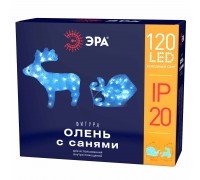 Светодиодная фигура ЭРА олень с санями ENIOF - 11 Б0047973