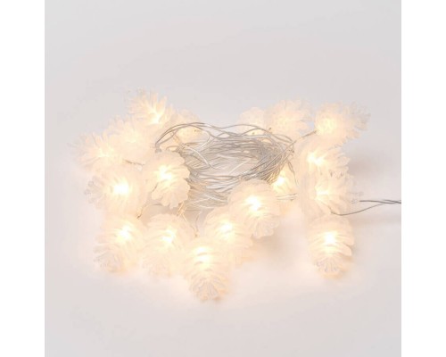 Светодиодная гирлянда Uniel шишки 220V белый ULD-S0280-020/DTA Warm White IP20 PINE CONES 09582