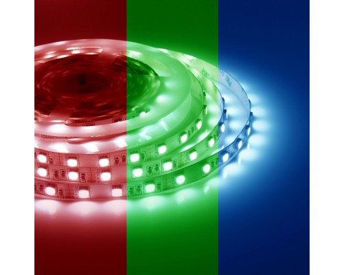 Светодиодная лента Apeyron 14,4W/m 60LED/m 5050SMD разноцветная 5M 10-33