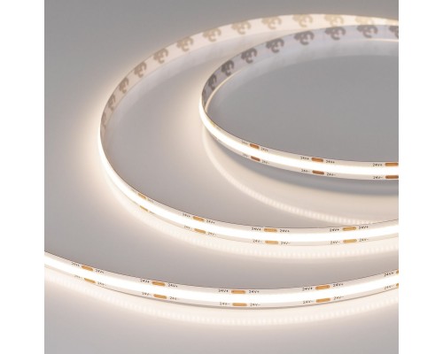 Светодиодная лента Arlight 11,5W/m 544LED/m CSP теплый белый 5М COB-X544-8mm 24V Warm3500 044580