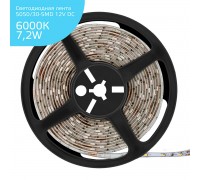 Светодиодная лента Gauss 7,2W/m 30LED/m 5050SMD холодный белый 5M 355000307