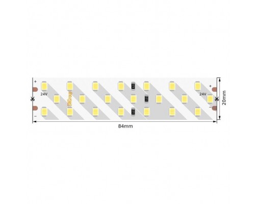 Светодиодная лента SWG 24W/m 252LED/m 2835SMD нейтральный белый 5M 005077