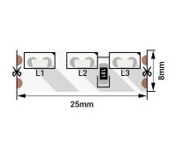 Светодиодная лента SWG 9,6W/m 120LED/m 315SMD холодный белый 5M 004203