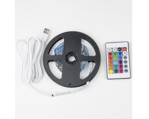 Светодиодная лента Uniel 4W/m RGB 3M ULS-U12 3M/RGB/1.5M/USB/RC IP20 RUA02C24 UL-00007534