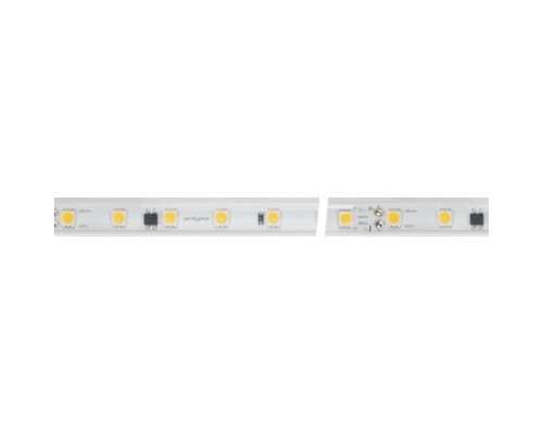 Светодиодная влагозащищенная лента Arlight 8W/m 54LED/m 5060SMD теплый белый 10M 029402(2)