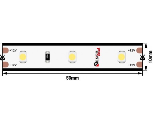 Светодиодная влагозащищенная лента DesignLed 4,8W/m 60LED/m 3528SMD нейтральный белый 5M 004497