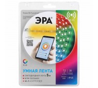 Светодиодная влагозащищенная лента ЭРА 7,2W/m 30LED/m 5050SMD RGB 5M 5050-30-RGB-IP65-Wifi-5m (12V) Б0043446