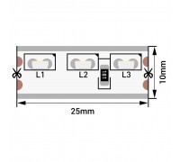 Светодиодная влагозащищенная лента SWG 9,6W/m 120LED/m 315SMD холодный белый 5M 003307