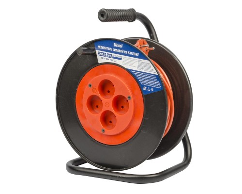 Удлинитель Uniel 4гн х 40м б/з YX10-004 /UCK-4N/2x1,00/40M/S Orange/Black UL-00009857