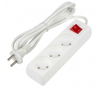 Удлинитель Uniel Ultra 3гн х 2м б/з S-CU3-2B White UL-00009994