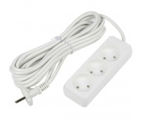 Удлинитель Uniel Ultra 3гн х 5м б/з S-CU3-5 White UL-00009984