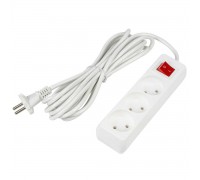 Удлинитель Uniel Ultra 3гн х 5м б/з S-CU3-5B White UL-00009996