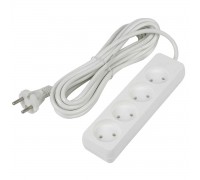 Удлинитель Uniel Ultra 4гн х 5м б/з S-CU4-5 White UL-00009989