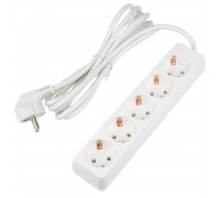 Удлинитель Uniel Ultra 5гн х 3м с/з S-GCU5-3 White UL-00010008