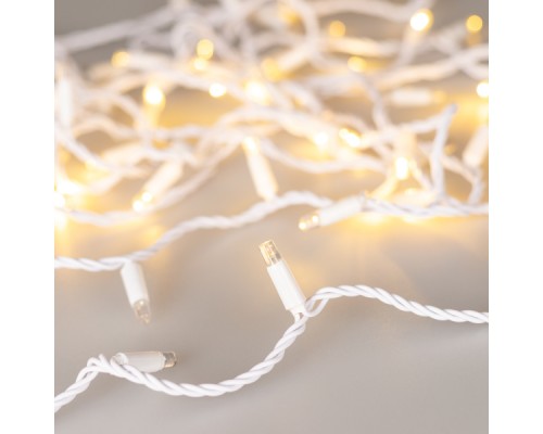 Уличная светодиодная гирлянда Ardecoled нить 230V теплый белый ARD-String-Classic-1000-White-100Led-Pulse Warm 031645