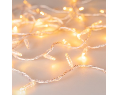 Уличная светодиодная гирлянда Ardecoled нить 230V желтый ARD-String-Classic-1000-Clear-100Led-Pulse Yellow 031642