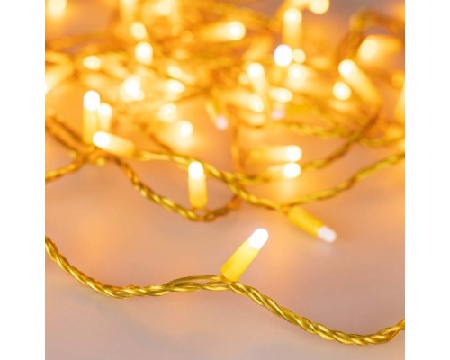 Уличная светодиодная гирлянда Ardecoled нить 230V желтый ARD-String-Classic-10000-Yellow-100Led-Milk-Flash Yellow 031201