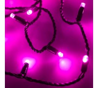 Уличная светодиодная гирлянда Ardecoled нить 230V розовый ARD-String-Classic-10000-Black-100Led-Std Pink 025806