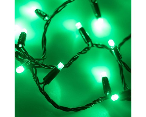 Уличная светодиодная гирлянда Ardecoled нить 230V зеленый ARD-String-Classic-10000-Black-100Led-Std Green 025800