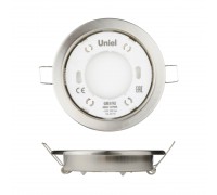 Встраиваемый светильник Uniel GX53/H2 Nickel 10 Prom UL-00005054